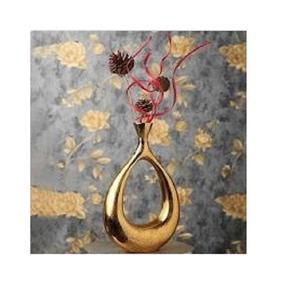 <b>White</b> & Gold Luxury Handmade Metal <b>Vase</b> Modern Design Steel Flower Stem Decor for Home or Wedding - Product Image 3
