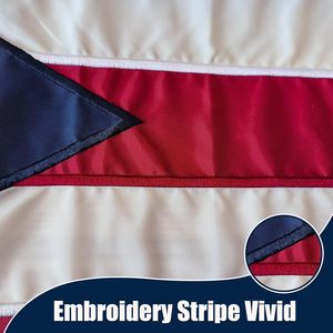 Bandera de Puerto Rico Bordada de 12x18 Pulgadas, Resistente al Agua, Portátil, de Poliéster Azul, Bandera de Barco Puertorriqueña de Doble Cara - Product Image 6