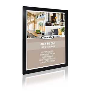 Cadre d'affiche moderne à motif abstrait 40 x 50 cm, style design noir - Product Image 6