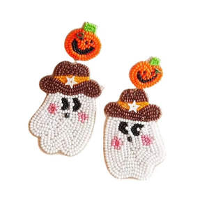 Boucles d'oreilles tendance faites à la main avec perles de fruits colorées, style goutte, en perles de rocaille, pour filles et femmes – Vente chaude - Product Image 1