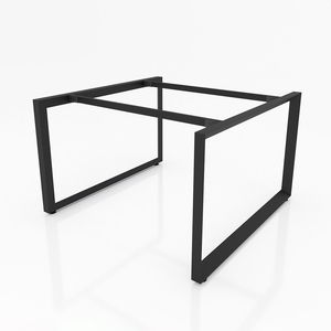 Pieds de bureau au design minimaliste 1200x1200mm, structure triangulaire en acier, assemblage double emboîtable pour mobilier de bureau, de direction et de chambre - Product Image 1