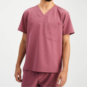 Top Tendance En Gros À Manches Courtes Hommes Gommage Costume Ensemble Logo Personnalisable Couleur Uniforme D'hôpital pour Infirmières Médecins - Product Image 1