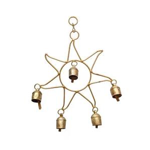 Campana de Metal de Navidad, decoración colgante para el hogar, jardín, puerta de pared, estilo Vintage, adorno festivo, aspecto rústico de vacaciones - Product Image 2