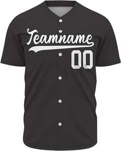 เสื้อเบสบอลแบบสั่งทำพิเศษจาก MICR@TECH SPORTS แบบซับลิเมชั่น แขนสั้น คอวี ติดกระดุมทั้งตัว พร้อมสีที่กำหนดเองได้ - Product Image 3