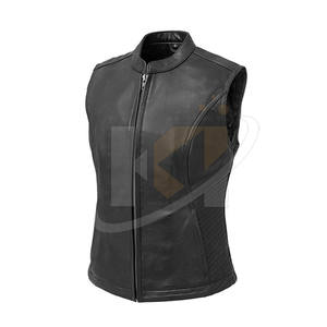 Chaleco de cuero transpirable cálido de invierno para mujer, ropa informal, precio razonable, Chaleco de cuero para mujer - Product Image 2