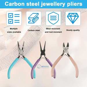 INTENSE SURGICAL INSTRUMENTS 3 Piece Stainless Steel Jewelry <b>Pliers</b> <b>Set</b> with Needle Nose Nose Wire Cutters for Bracelet Making - Product Image 5