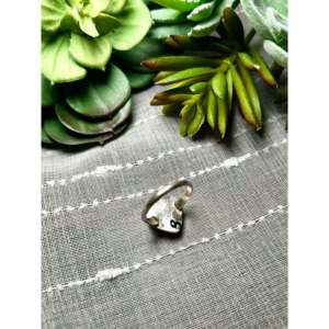 Handmade Boho Style <b>Ring</b> Navajo Made with Mohave Turquoise & <b>Sterling</b> <b>Silver</b> Bezel <b>Set</b> Size 8 for Everyday Wear Certified by IGI - Product Image 4