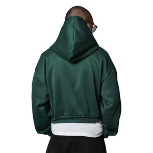 Sudaderas con capucha personalizadas para hombre con hombros caídos de gran tamaño con impresión de logotipo Ajuste cómodo diseñado para ropa de calle diaria y de viaje - Product Image 5