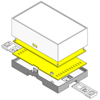 Cajas de ABS compactas Electrónica/Eléctrica Cerrada Plástico PVC Acero Fabricante indio Piezas-Gabinete de caja de conexiones