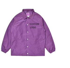 Chaqueta de Entrenador Delgada para Hombre con Logotipo Personalizado, Chaqueta Anorak Impermeable, Cortavientos y Transpirable al por Mayor - Product Image 1
