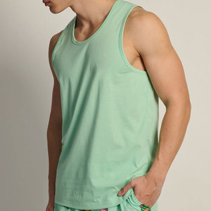 เสื้อกล้ามวิ่งออกกำลังกายสไตล์วินเทจสำหรับใส่กลางแจ้ง ทรงเข้ารูป แขนกุด ผ้าโพลีเอสเตอร์/สแปนเด็กซ์ หนัก 230 กรัม สีสันตามสั่ง - Product Image 2