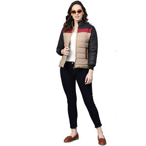 Veste en duvet rembourrée respirante à manches longues pour femmes fabriquée au Pakistan - Product Image 1