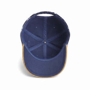 Gorra de Béisbol Personalizada con Logotipo Serigrafiado, de Lona Transpirable e Impermeable, de 6 Paneles, con Visera de Dos Tonos en Contraste - Product Image 5