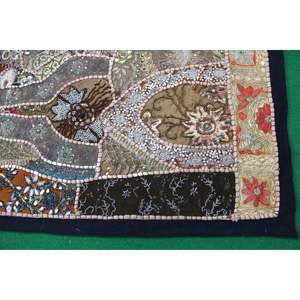 Indian Bohemian Embroidered Tapestry Brown Mandala <b>Wall</b> Hanging for Outdoor Office Halloween Christmas <b>Decor</b> Abstract <b>Wall</b> <b>Decor</b> - Product Image 2