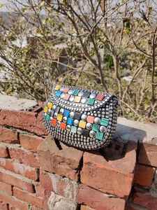 กระเป๋าลูกปัด vlemon กระเป๋าเงินมะนาวคลัทช์ลูกปัดมะนาวมะนาวสีเหลืองกระเป๋าวันหยุดฤดูร้อนกระเป๋าคลัทช์ลูกปัดสีขาวที่ไม่ซ้ำกันมะนาว - Product Image 4