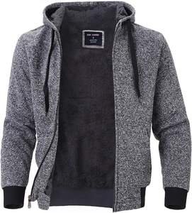 100% algodón forrado sólido Oversized Streetwear Hoodie - Product Image 1