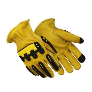 ถุงมือช่าง TPR ถุงมือ T-Safety ถุงมือหนังกันกระแทกสำหรับผู้ผลิตและส่งออกงานช่าง - Product Image 5