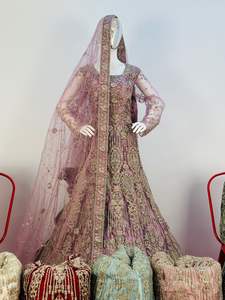 Vestido de novia de diseñador étnico para mujer Ropa de fiesta tradicional con tela de red Dupatta Proveedor indio Vestidos de novia - Product Image 2