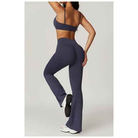 Conjunto Deportivo Reversible de 3 Piezas para Mujer, Talla Grande, para Gimnasio y Fitness, Top Corto sin Mangas con Aberturas, Leggings de Alta Elasticidad