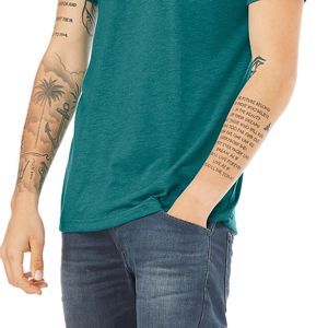 Unisex High Quality 100% Organic Cotton O-Neck T-<b>Shirts</b> Anti-Wrinkle Custom <b>Silk</b> Screen Printing Solid Plain Bulk <b>for</b> <b>Men</b> - Product Image 5