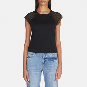T-Shirt imprimé 100% coton pour femmes, vêtements d'été, en gros, OEM, personnalisé, décontracté, fournisseur de BD - Product Image 2