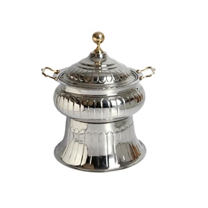 Plato de frotamiento para servir acabado chapado en oro de alta calidad, equipo de servicio de catering, calentador de alimentos, plato de frotamiento para uso de catering - Product Image 3