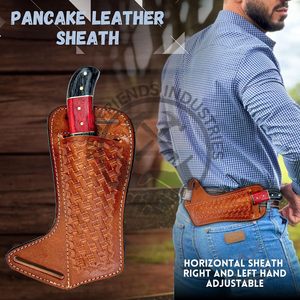 Cuchillo utilitario EDC multifuncional hecho a mano de acero de alto carbono 1095 con mango de madera exótica, hoja fija, para caza, camping, estilo cowboy, OEM - Product Image 6
