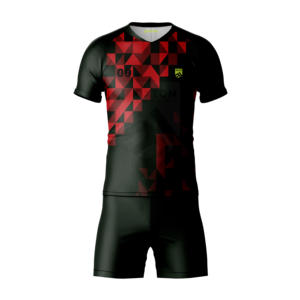 Ensemble d'uniformes de football personnalisés pour équipe, maillot et short de football sublimés, respirants, extensibles dans quatre directions, séchage rapide, tissu anti-humidité - Product Image 1