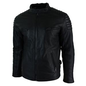 Best Quality Men's Original Sheep Skin <b>Leather</b> <b>Jacket</b> Latest <b>Vintage</b> Design Genuine <b>Leather</b> <b>Jacket</b> OEM Biker Style - Product Image 2
