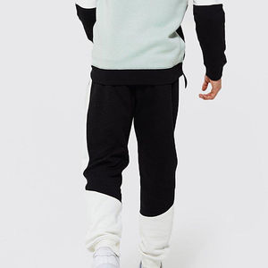 Conjunto de chándal deportivo de algodón para hombre de talla grande, chándal informal de algodón 100% que incluye pantalones de chándal inferiores con capucha de lana para invierno - Product Image 5