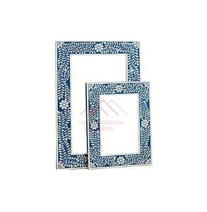 Espejos de Mesa y de Pared Hechos a Mano, Espejos de Madera Tallados a Mano, Espejos de Mesa con Incrustaciones de Hueso - Product Image 1