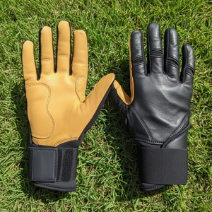 Gants de frappe de baseball en cuir de qualité supérieure OEM, gants de softball pour jeunes et adultes, gants de frappe les plus vendus - Product Image 4