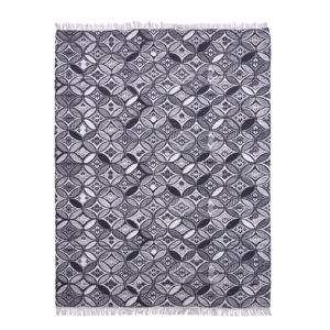Nouveau grand tapis moderne en coton de salon motif géométrique attrayant tissage plat tailles et couleurs personnalisables durables à vendre - Product Image 3