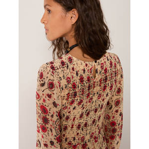 เดรสโคคิลิคอต โคคิลเลจ โลลิต้า สไตล์โบโฮ ผ้าชีฟอง ยาวระดับเข่า ทรงเอ็มไพร์ ลายดอกไม้ พิมพ์ลายดิจิทัล สำหรับใส่พักผ่อน - Product Image 2