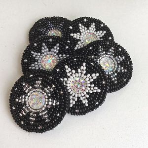 ถาดรองแก้วลูกปัดเมล็ดแตงโมทำด้วยมือแท้ถาดรองแก้วลูกปัดชากาแฟไวน์ลูกปัดดีไซน์เป็นเอกลักษณ์ - Product Image 4