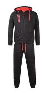Hợp Thời Trang OEM Người Đàn Ông Của Trùm đầu Thể Thao Tracksuit Phòng Tập Thể Dục Chạy Bộ Thể Thao <span class=keywords><strong>2</strong></span> Mảnh Thiết Lập Giản Dị Mồ Hôi Phù Hợp Với - Product Image 2