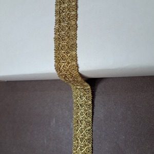 Garniture en dentelle or et argent de haute qualité dentelle ethnique vintage avec fil métallique garniture métallique de qualité pour Costumes déguisements - Product Image 3