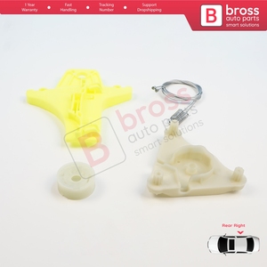 Kit de réparation de lève-vitre électrique arrière droit BWR5521 pour Passat B6 3C2 3C5 B7 362 365 2010-2015 4/5 portes 3C4839756 - Product Image 4