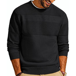 Pull tricoté en coton uni Fashion OEM Custom Bulk Wholesale Factory Supply - Product Image 6