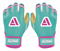 Guantes de Bateo de Béisbol al por Mayor con Protección para las Manos, Antideslizantes, Tamaños y Colores Personalizables, Cuero Genuino de Adiha Impex