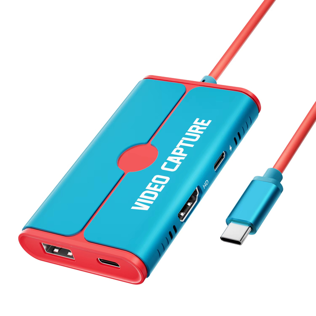 AC08 HDMI Type-C Video Capture in Camera Video Capture for Home 1080P 60Hz With 100W PD