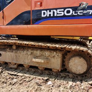 Excavatrice d'occasion Doosan DH150, marque coréenne d'origine, 15 tonnes, taille moyenne, excavatrice sur chenilles en caoutchouc - Product Image 4