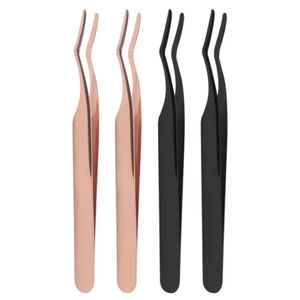 Pinzas de Acero Inoxidable Antiestáticas de Alta Precisión y Durabilidad para Pestañas Postizas, Herramienta Profesional para Principiantes - Product Image 1
