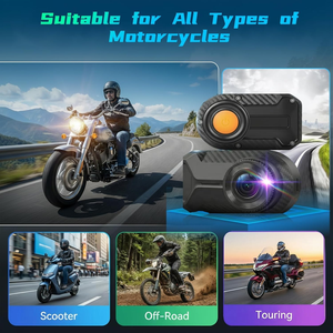 Cámara <span class=keywords><strong>para</strong></span> Motocicleta 1080P WiFi, Mini Grabadora sin <span class=keywords><strong>Pantalla</strong></span>, Cámara Frontal Impermeable IP66, Gran Angular, Grabación en Bucle, Control por Aplicación - Product Image 3