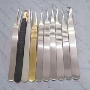 Professional <b>Eyelash</b> <b>Tweezers</b> Stainless Steel Line Design Handle Dumont Lash <b>Tweezers</b> Custom Label Best lash Extension <b>Tweezers</b> - Product Image 1