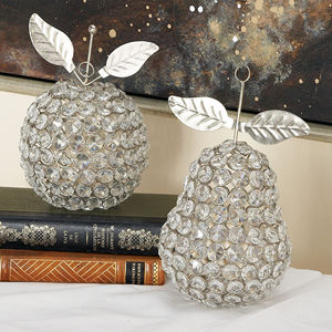 Dessus de table Meilleur vendeur Sculpture de fruits de table au design unique pour dessus de table Sculpture de pomme en cristal de haute qualité - Product Image 4