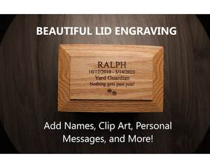 Pet Urns for Cats for <b>Dog</b> Custom Wood Urn picture frame handmade cremation urn <b>dog</b> for <b>ashes</b> - Product Image 4