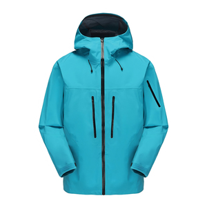 Chaqueta cortavientos unisex de 3 capas dura impermeable con capucha, ropa deportiva con cierre de cremallera para exteriores, impermeable para senderismo, venta al por mayor - Product Image 3