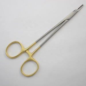 Ryder 15cm TC Manual de acero inoxidable y titanio portaagujas fórceps de instrumentos quirúrgicos básicos - Product Image 1