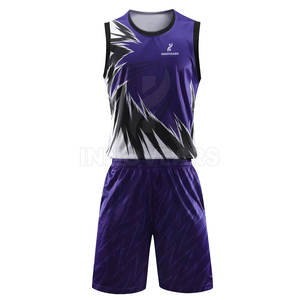 Tenue de Basketball Personnalisée Respirante Grande Taille à Séchage Rapide pour Hommes Adultes – Kit d'Équipe Personnalisable avec Nom d'Équipe – Vêtements de Sport 100% Polyester - Product Image 1